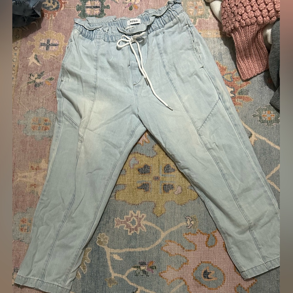 Pistola Drawstring Cam Beachwood Denim